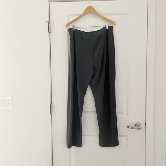 Franne Golde Wide Leg Jersey Pants Pull On Minimalist Neutral - Picture 1 of 7